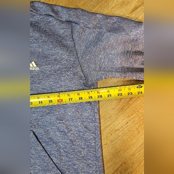 Kids Girls Womans Adidas Blue Purple Performance Hoodie Large Size 16 18 Hooded - Picture 9 of 9